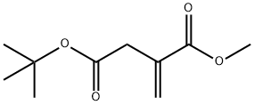 Butanedioic acid, 2-methylene-, 4-(1,1-dimethylethyl) 1-methyl ester Structure