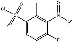 4-fluoro-2-methyl-3-nitrobenzene-1-sulfonyl chloride Structure