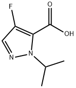4-fluoro-1-(propan-2-yl)-1H-pyrazole-5-carboxylic
acid Structure