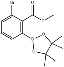 methyl 2-bromo-6-(4,4,5,5-tetramethyl-1,3,2-dioxaborolan-2-yl)benzoate Structure