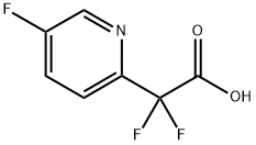 2,2-difluoro-2-(5-fluoropyridin-2-yl)acetic acid Structure