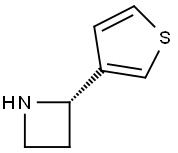 Azetidine, 2-(3-thienyl)-, (2S)- Structure