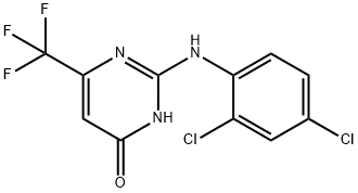 4(3H)-Pyrimidinone, 2-[(2,4-dichlorophenyl)amino]-6-(trifluoromethyl)- Structure