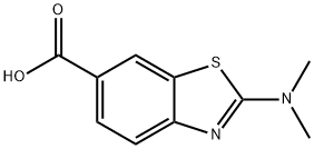 2-(dimethylamino)-1,3-benzothiazole-6-carboxylic
acid Structure