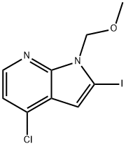 1H-Pyrrolo[2,3-b]pyridine, 4-chloro-2-iodo-1-(methoxymethyl)-