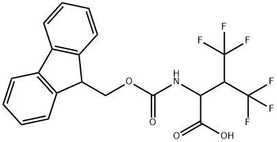 2-({[(9H-fluoren-9-yl)methoxy]carbonyl}amino)-4,4
,4-trifluoro-3-(trifluoromethyl)butanoic acid Structure