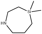 1-Aza-4-silacycloheptane, 4,4-dimethyl- Structure