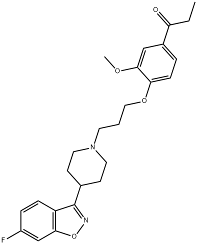 Iloperidone 1-Desacetyl 1-Propionyl Structure