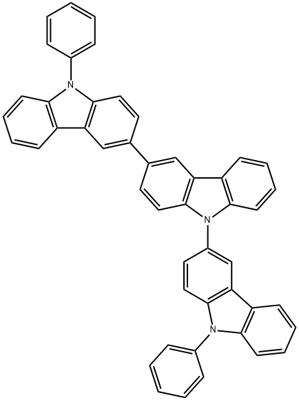3,3':9',3''-Ter-9H-carbazole, 9,9''-diphenyl- Structure