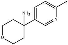 2H-Pyran-4-amine, tetrahydro-4-(6-methyl-3-pyridinyl)- Structure