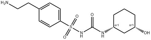 Glyburide Desbenzamide cis-3-Hydroxy Impurity Structure