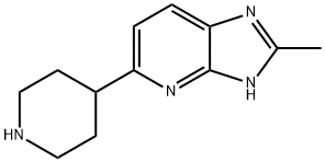 3H-Imidazo[4,5-b]pyridine, 2-methyl-5-(4-piperidinyl)- Structure