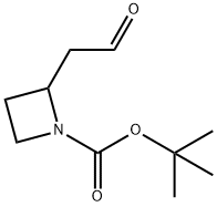tert-butyl 2-(2-oxoethyl)azetidine-1-carboxylate Structure