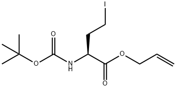 N-Boc-4-iodo-(S)-2-aminobutanoic acid allyl ester Structure