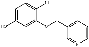 Phenol, 4-chloro-3-(3-pyridinylmethoxy)- Structure
