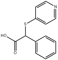 2-phenyl-2-(pyridin-4-ylsulfanyl)acetic acid Structure