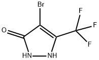 3H-Pyrazol-3-one, 4-bromo-1,2-dihydro-5-(trifluoromethyl)- Structure