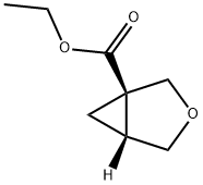 (1R,5R)-ethyl 3-oxa-bicyclo[3.1.0]hexane-1-carboxylate Structure