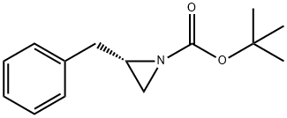 (S)-N-t-butoxycarbonyl-2-phenylmethyl aziridine Structure