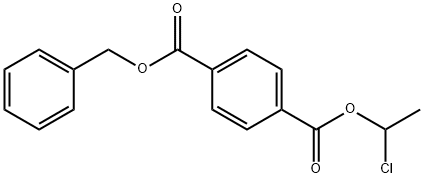 1,4-Benzenedicarboxylic acid, 1-(1-chloroethyl) 4-(phenylmethyl) ester Structure