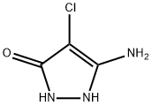 5-amino-4-chloro-1,2-dihydro-3H-pyrazol-3-one Structure