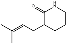 3-(3-methylbut-2-en-1-yl)piperidin-2-one Structure