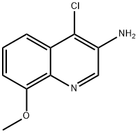 4-chloro-8-methoxyquinolin-3-amine Structure