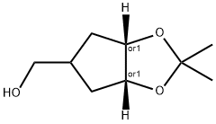 [(3aR,6aS)-2,2-dimethyl-hexahydrocyclopenta[d][ 1,3]dioxol-5-yl]methanol Structure