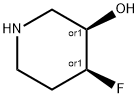 cis-4-Fluoro-piperidin-3-ol Structure