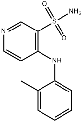 3-Pyridinesulfonamide, 4-[(2-methylphenyl)amino]- Structure