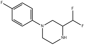 3-(Difluoromethyl)-1-(4-fluorophenyl)piperazine Structure