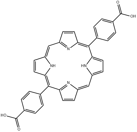 Benzoic acid,4,4'-(21H,23H-porphine-5,15-diyl)bis- Structure