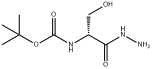 D-Serine, N-[(1,1-dimethylethoxy)carbonyl]-, hydrazide Structure
