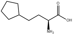 (S)-2-Amino-4-cyclopentylbutanoic acid Structure