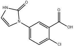 2-chloro-5-(2-oxo-2,3-dihydro-1H-imidazol-1-yl)be
nzoic acid Structure