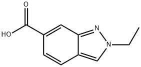 2-ethyl-2H-indazole-6-carboxylic acid Structure