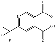 5-nitro-2-(trifluoromethyl)pyridine-4-carboxylic
acid Structure