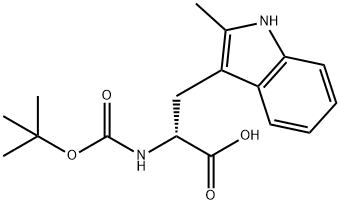 N-Boc-2-methyl-D-tryptophan Structure