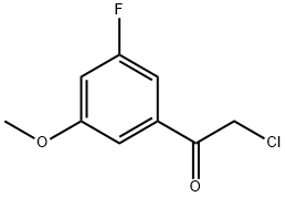 2-chloro-1-(3-fluoro-5-methoxyphenyl)ethan-1-one Structure