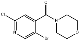 Methanone, (5-bromo-2-chloro-4-pyridinyl)-4-morpholinyl- Structure