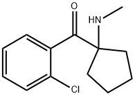 Methanone, (2-chlorophenyl)[1-(methylamino)cyclopentyl]- Structure