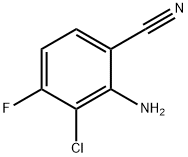 2-Amino-3-chloro-4-fluorobenzonitrile Structure