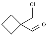 1-(chloromethyl)cyclobutane-1-carbaldehyde Structure