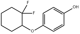 Phenol, 4-[(2,2-difluorocyclohexyl)oxy]- Structure
