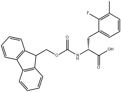 N-Fmoc-2-fluoro-3-methyl-D-phenylalanine Structure