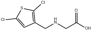 2-{[(2,5-dichlorothiophen-3-yl)methyl]amino}aceti
c acid Structure