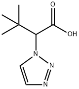 3,3-dimethyl-2-(1H-1,2,3-triazol-1-yl)butanoic acid Structure
