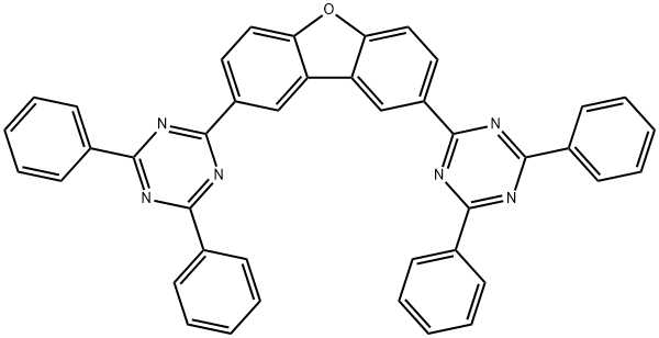 1,3,5-Triazine, 2,2'-(2,8-dibenzofurandiyl)bis[4,6-diphenyl- Structure