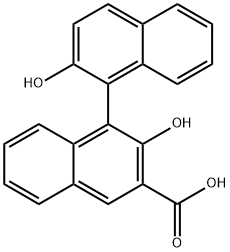 2,2'-dihydroxy-[1,1'-binaphthalene]-3-carboxylic acid Structure