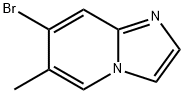 Imidazo[1,2-a]pyridine, 7-bromo-6-methyl- Structure